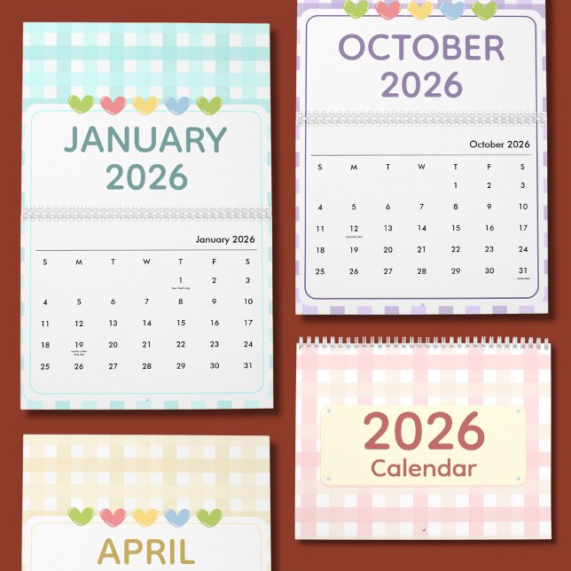 Söt & Färgglad 2026 Kalender (Skapare uppladdad)