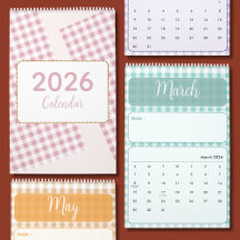 Söt & Färgglad 2026 Kalender