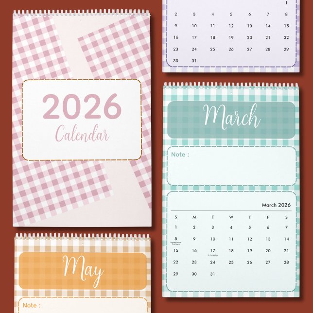 Söt & Färgglad 2026 Kalender (Skapare uppladdad)