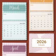 Söt & färgglad 2026-kalender