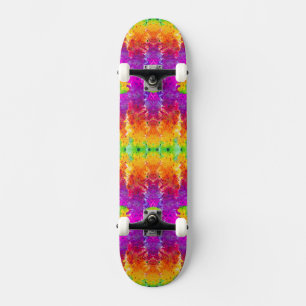 Söt färgglad abstrakt stänkande färg mini skateboard bräda 18,5 cm