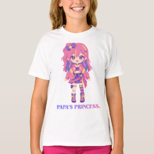 Söt & Färgglad Anime Karaktär Barn T-Shirt