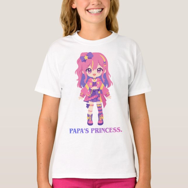 Söt & Färgglad Anime Karaktär Barn T-Shirt (Framsida)