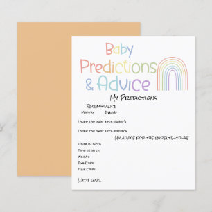 Söt Färgglad Regnbåge Babykalas Spel Flyer