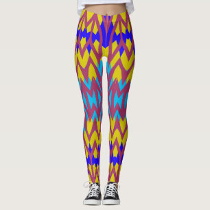 Söt färgglad trendig "Ratti_Creative_Arts" Legg L Leggings