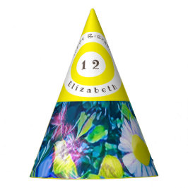 Söt, färglös Vild Flowers Party Hat