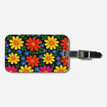 Söt färgrik blommig design  