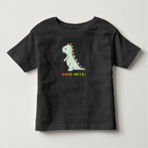 Söt Färgrik Dinosaurie Barn T-Shirt