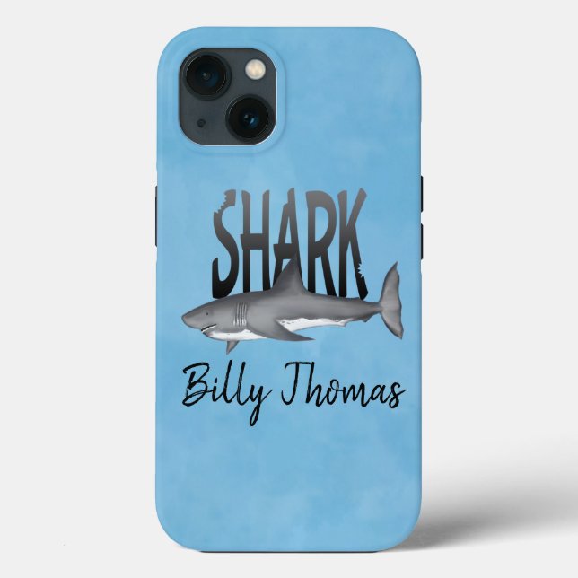 Söt Färgrik Haj Trendig Ocean  (Baksida)