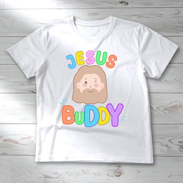 Söt Färgrik Modern Jesus Kompis Kristen  T Shirt (Skapare uppladdad)