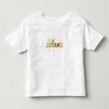 Söt färgrik naturgrafisk t-shirt för barn