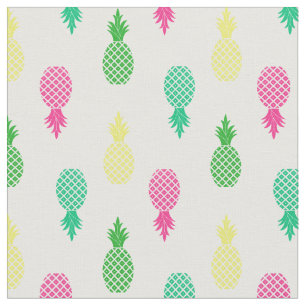 Söt färgrik och tropisk Ananas-mönster Tyg