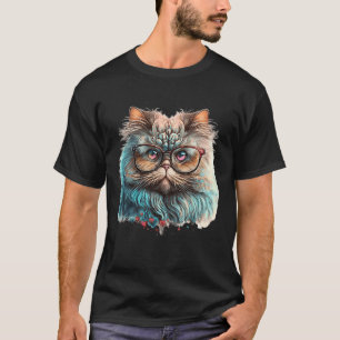 Söt färgrik perserkat Alla hjärtans dag 1 T Shirt