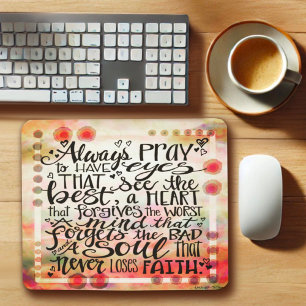 Söt - färgstark för Inspiron Prayer-citat Musmatta