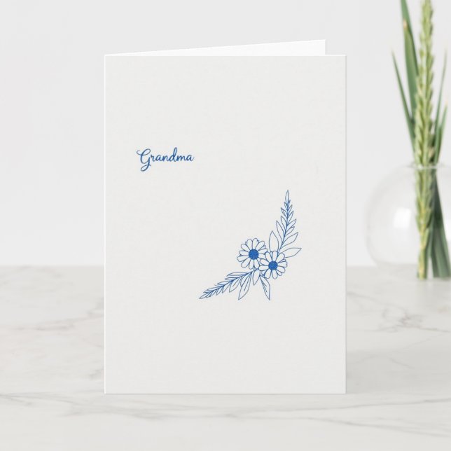 Söt Farmors Kortdesign Kort (Framsida)