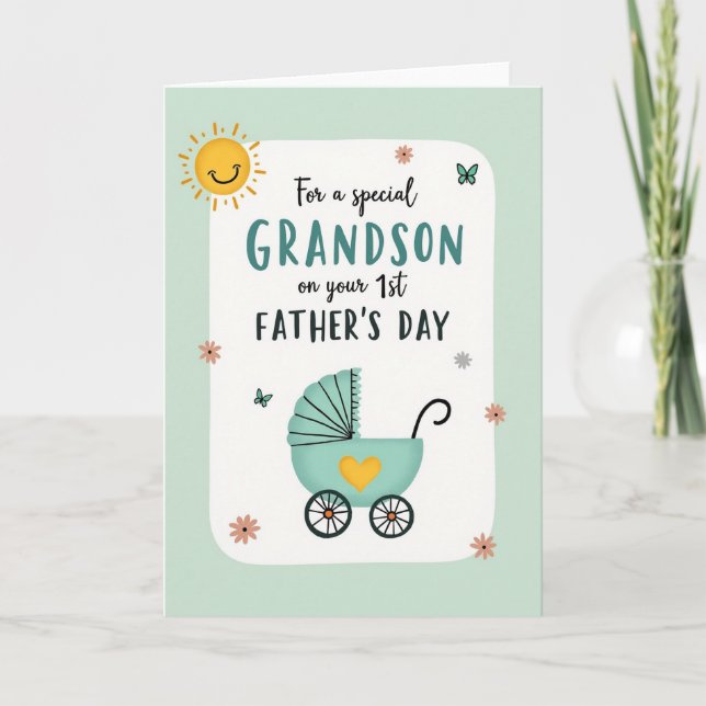 Söt Fars dag Sol Grafikkort Kort (Framsida)