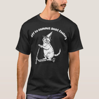 Söt Faster Katt Skoter På Väg Att Begå Fastern T Shirt