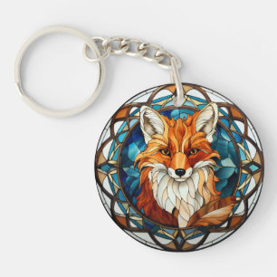 Söt fastfärgad glasskog Fox