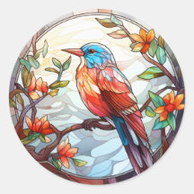 Söt fastfärgat glas Kingfisher