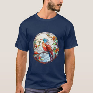 Söt fastfärgat glas Kingfisher T Shirt