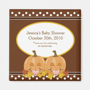 Söt favör för magnet för Lil pumpababy shower