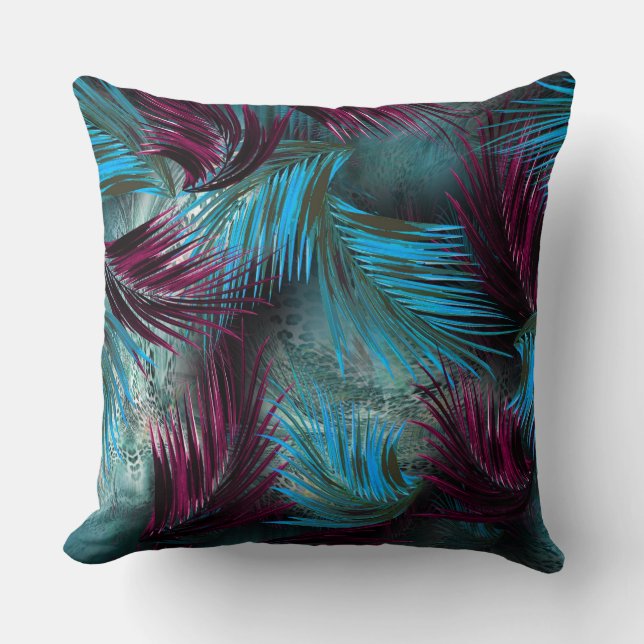 Söt Feather Mutli-Färg Pillow Kudde (Framsida)