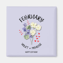 Söt FEBRUARI Födelsemånad FLODFÖDD Magnet