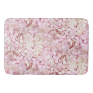 Söt Feminin Modern Rosa Hydrangea-Blommigt Badrumsmatta