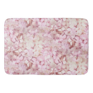 Söt Feminin Modern Rosa Hydrangea-Blommigt Badrumsmatta