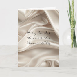 Söt Feminine Champagne Guld Romantic Bröllop Kort