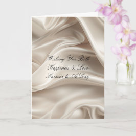 Söt Feminine Champagne Guld Romantic Bröllop Kort
