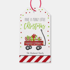 Söt Festiv Röd Randig God Jul Förmån Presentetikett