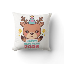 söt festlig nyårskudde 2026