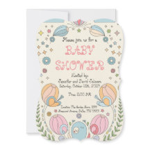 Söt fet Snigel Baby Shower
