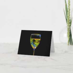 Söt Fine Art Blank Vin Note-kort Kort
