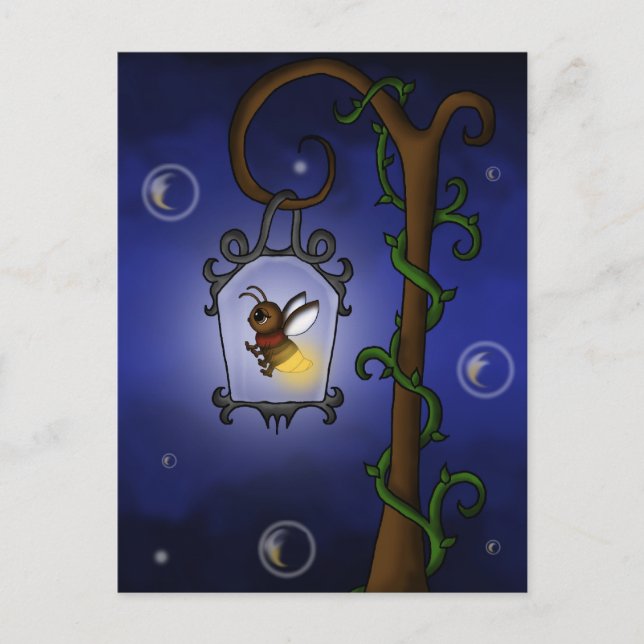 söt Firefly Vykort (Framsida)