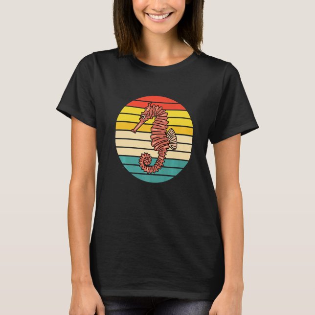 Söt fisk sjöhästar t shirt (Framsida)