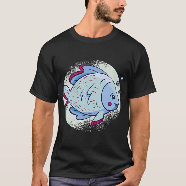 söt fisk t shirt (Framsida)