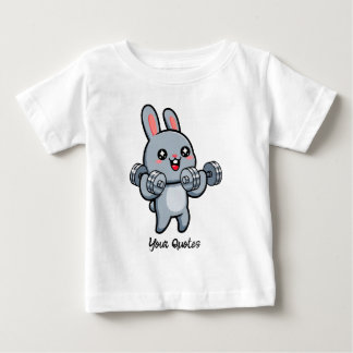 Söt Fitnesskanin Träningsbarn T Shirt