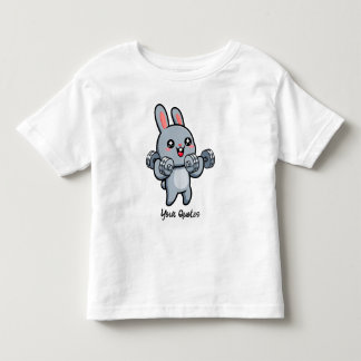 Söt Fitnesskanin Träningsbarn T Shirt