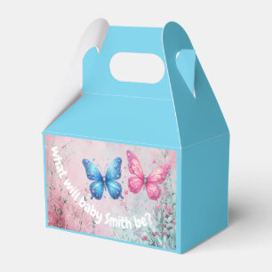 Söt fjärilsträdgård, Gender Reveal Party Presentaskar