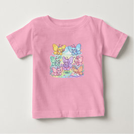 Söt fjärilvänners t-shirt för barn