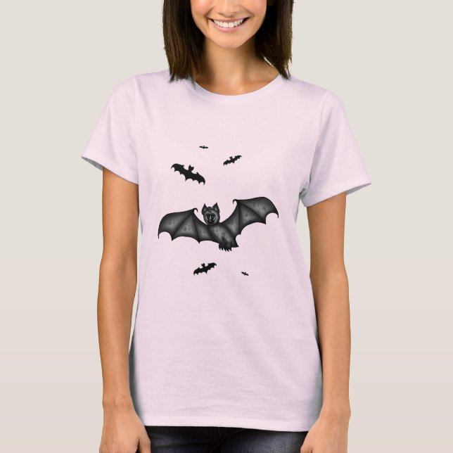 söt Fladdermus T-shirt (Framsida)