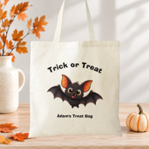 Söt fladdermus trick or treat personlig