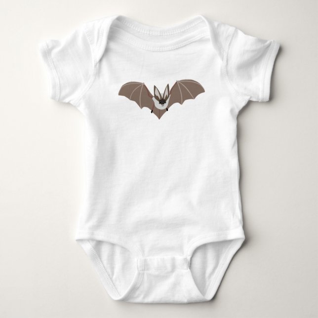 Söt fladdermusdesign.  baby body t shirt (Framsida)