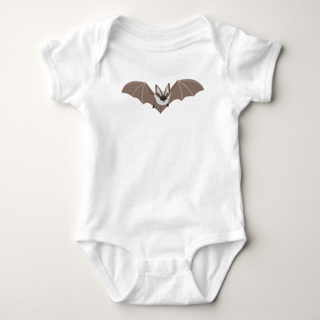 Söt fladdermusdesign.  baby bodysuit t shirt (Framsida)