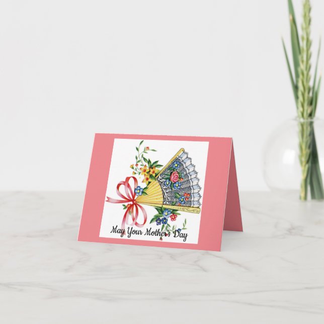 Söt Fläkt Mors dag Kort (Framsida)