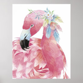Söt Flamingo Art 2 Poster