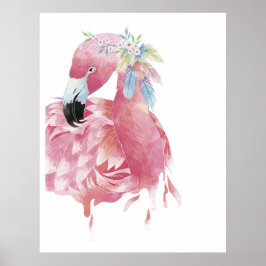 Söt Flamingo Art Poster