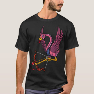 Söt Flamingo Fågel Cupid T Shirt